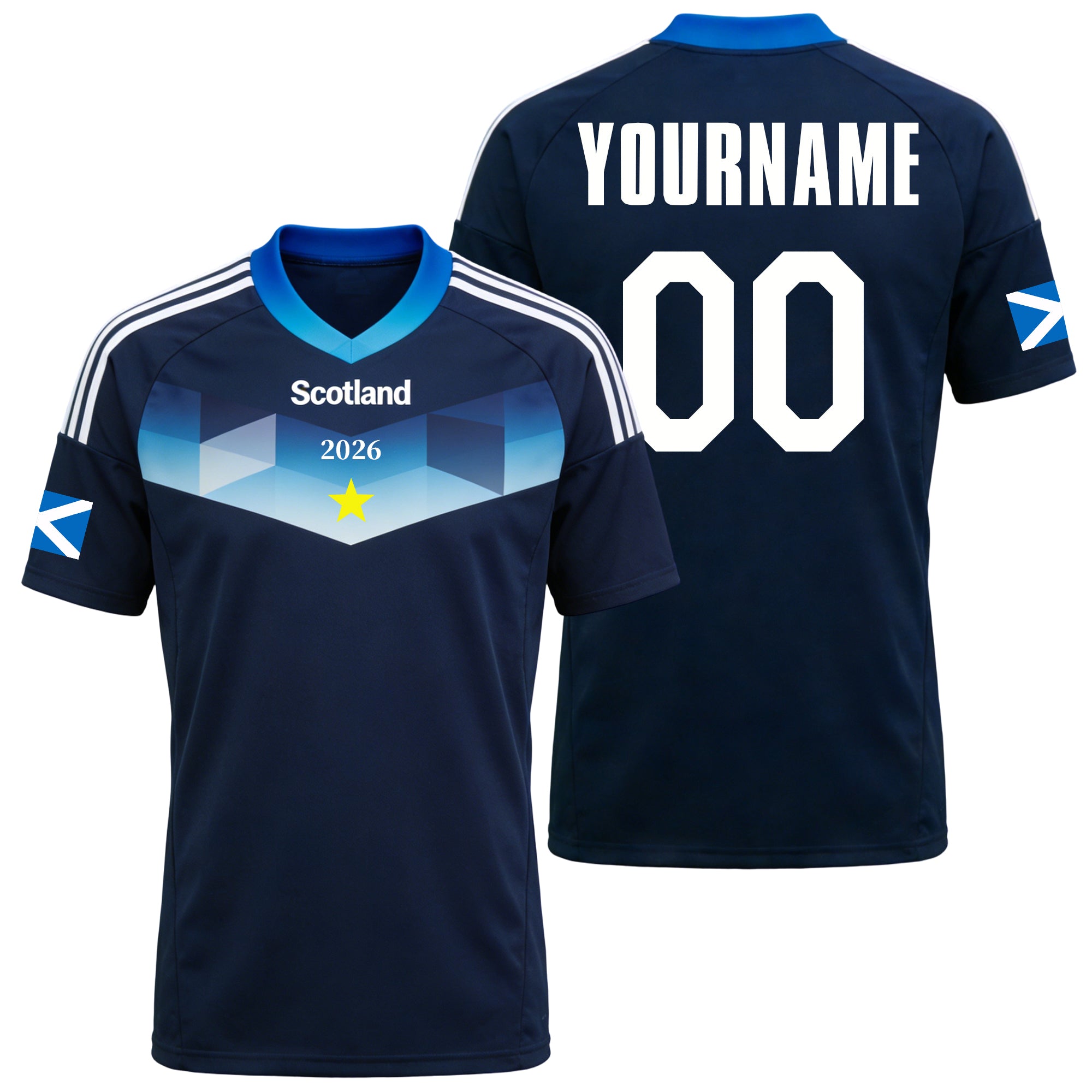 Custom Scotland Soccer Jersey – Personalized Name & Number Football Shirt:2026 Cup Kids Youths Mens Womens Fans