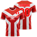 Custom Switzerland Soccer Jersey – Personalized Name & Number Football Shirt:2026 Cup Kids Youths Mens Womens Fans