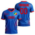 Custom Congo Soccer Jersey – Personalized Name & Number Football Shirt:2026 Cup Kids Youths Mens Womens Fans