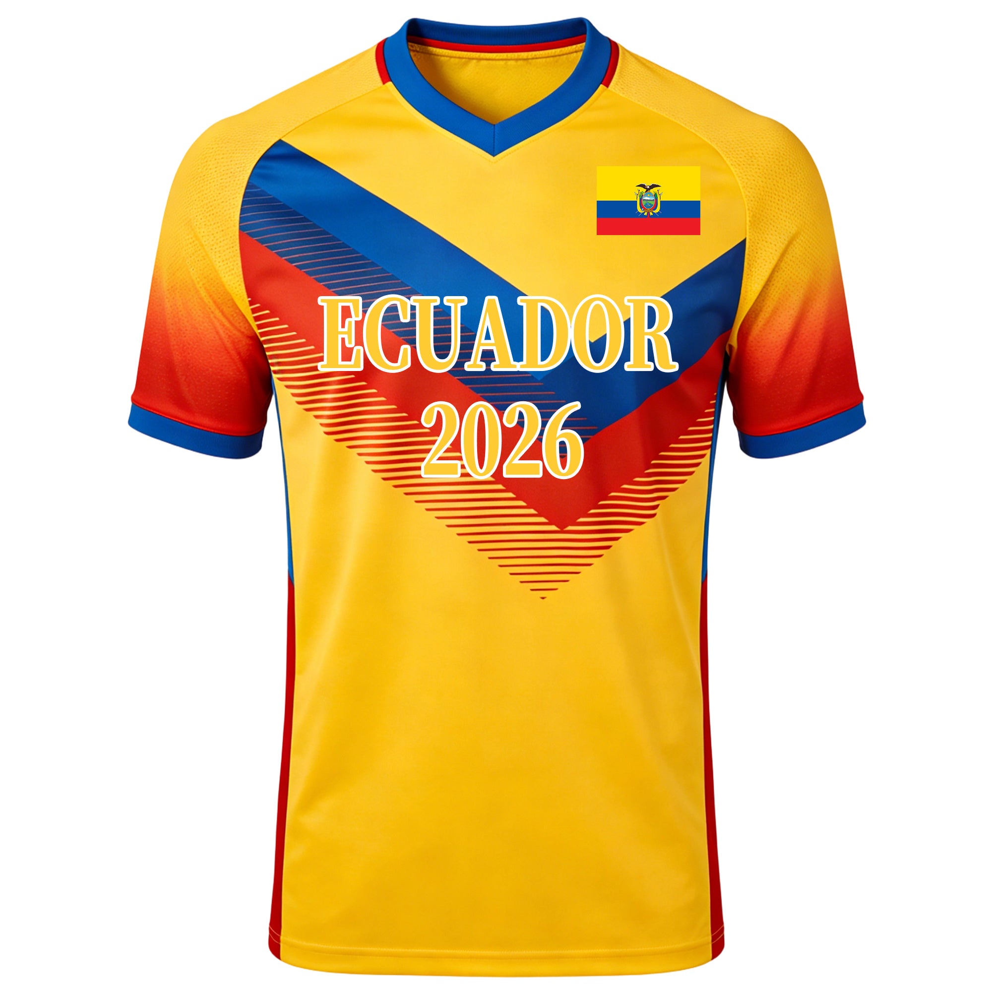 Custom Kids Youths Mens Womens Ecuador 2026 Cup T Shirts Soccer Jersey For Fans