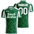 Custom Saudi Arabia Soccer Jersey – Personalized Name & Number Football Shirt:2026 Cup Kids Youths Mens Womens Fans