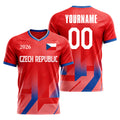 Custom Czech Republic Soccer Jersey – Personalized Name & Number Football Shirt:2026 Cup Kids Youths Mens Womens Fans