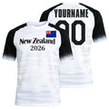 Custom New Zealand Soccer Jersey – Personalized Name & Number Football Shirt:2026 Cup Kids Youths Mens Womens Fans