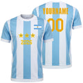 Custom Kids Youths Mens Womens Argentina 2026 Cup T Shirts Soccer Jersey For Fans