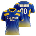Custom Curaçao Soccer Jersey – Personalized Name & Number Football Shirt:2026 Cup Kids Youths Mens Womens Fans
