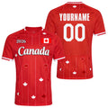 Custom Canada Soccer Jersey – Personalized Name & Number Football Shirt:2026 Cup Kids Youths Mens Womens Fans