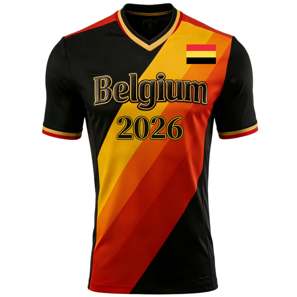 Custom Kids Youths Mens Womens Belgium 2026 Cup T Shirts Soccer Jersey For Fans