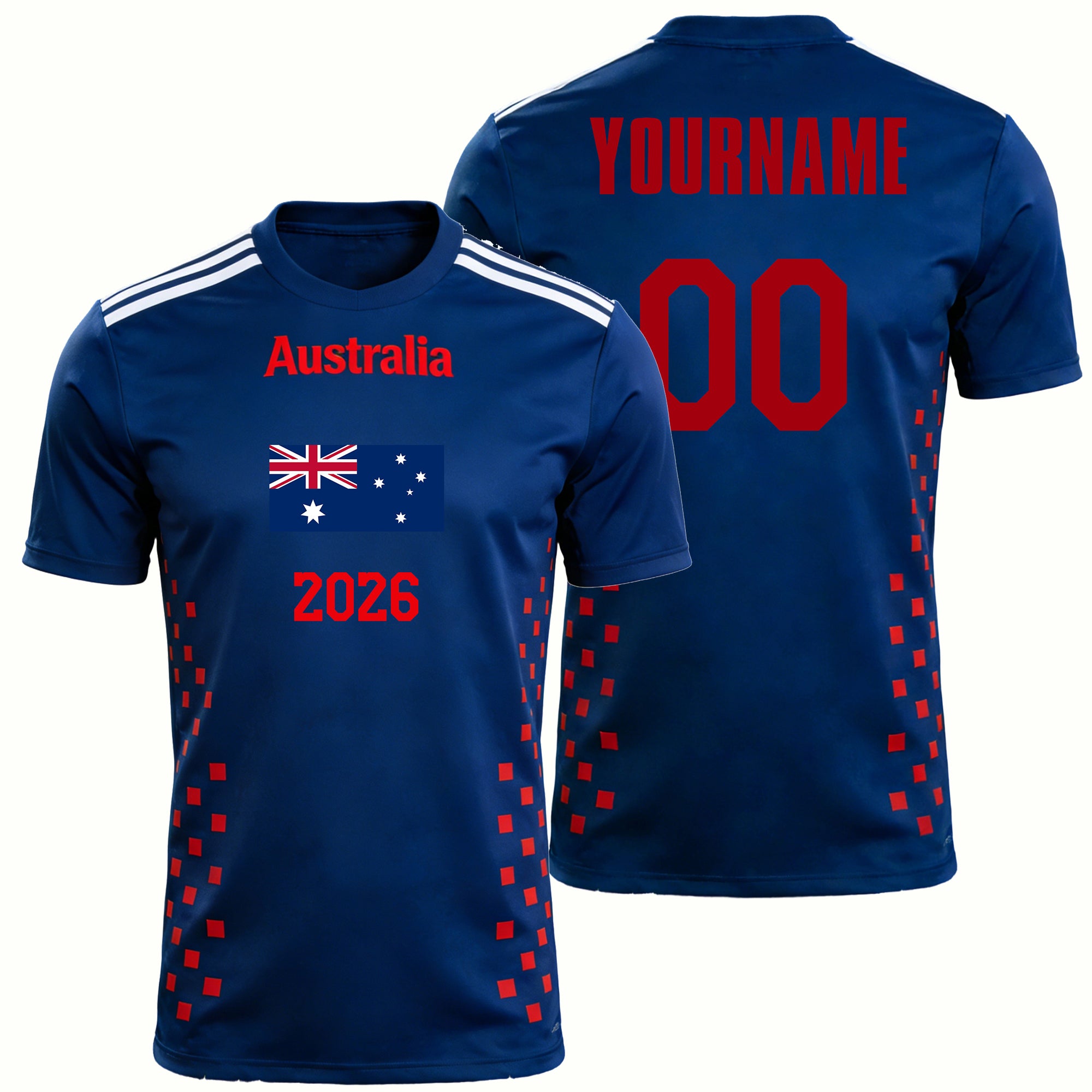 Custom Kids Youths Mens Womens Australia 2026 Cup T Shirts Soccer Jersey For Fans