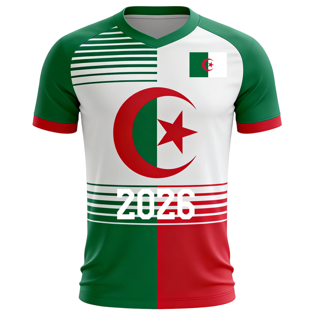 Custom Kids Youths Mens Womens Algeria 2026 Cup T Shirts Soccer Jersey For Fans
