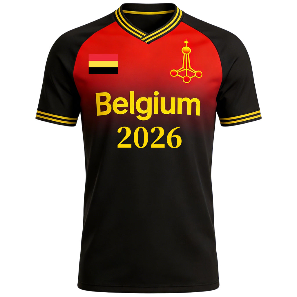 Custom Kids Youths Mens Womens Belgium 2026 Cup T Shirts Soccer Jersey For Fans