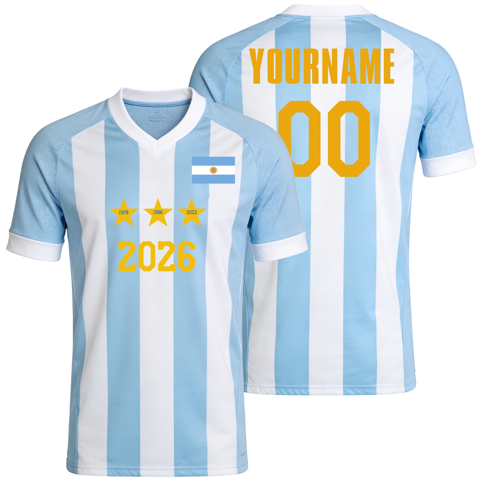 Custom Kids Youths Mens Womens Argentina 2026 Cup T Shirts Soccer Jersey For Fans