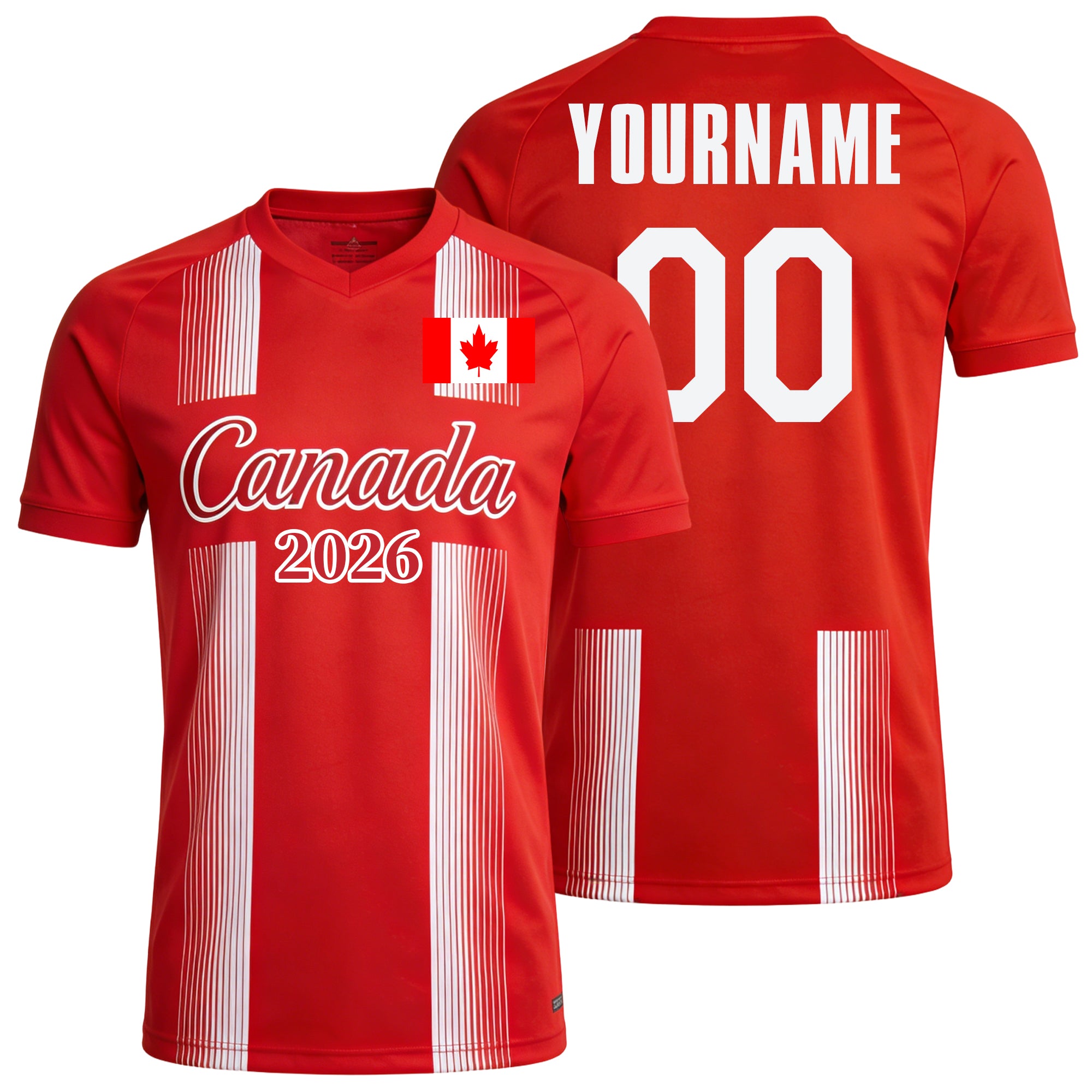 Custom Kids Youths Mens Womens Canada 2026 Cup T Shirts Soccer Jersey For Fans
