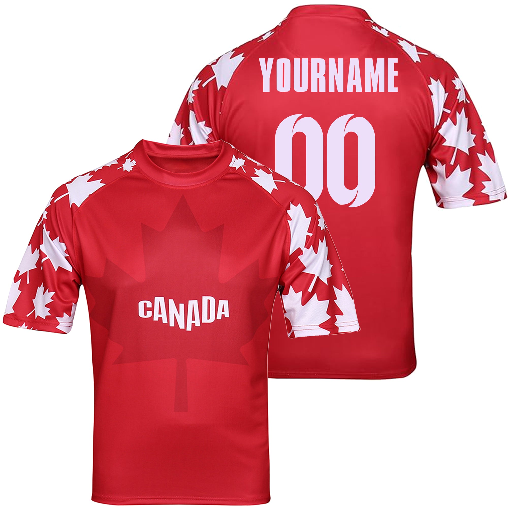 Custom Canada Soccer Jersey – Personalized Name & Number Football Shirt:2026 Cup Kids Youths Mens Womens Fans