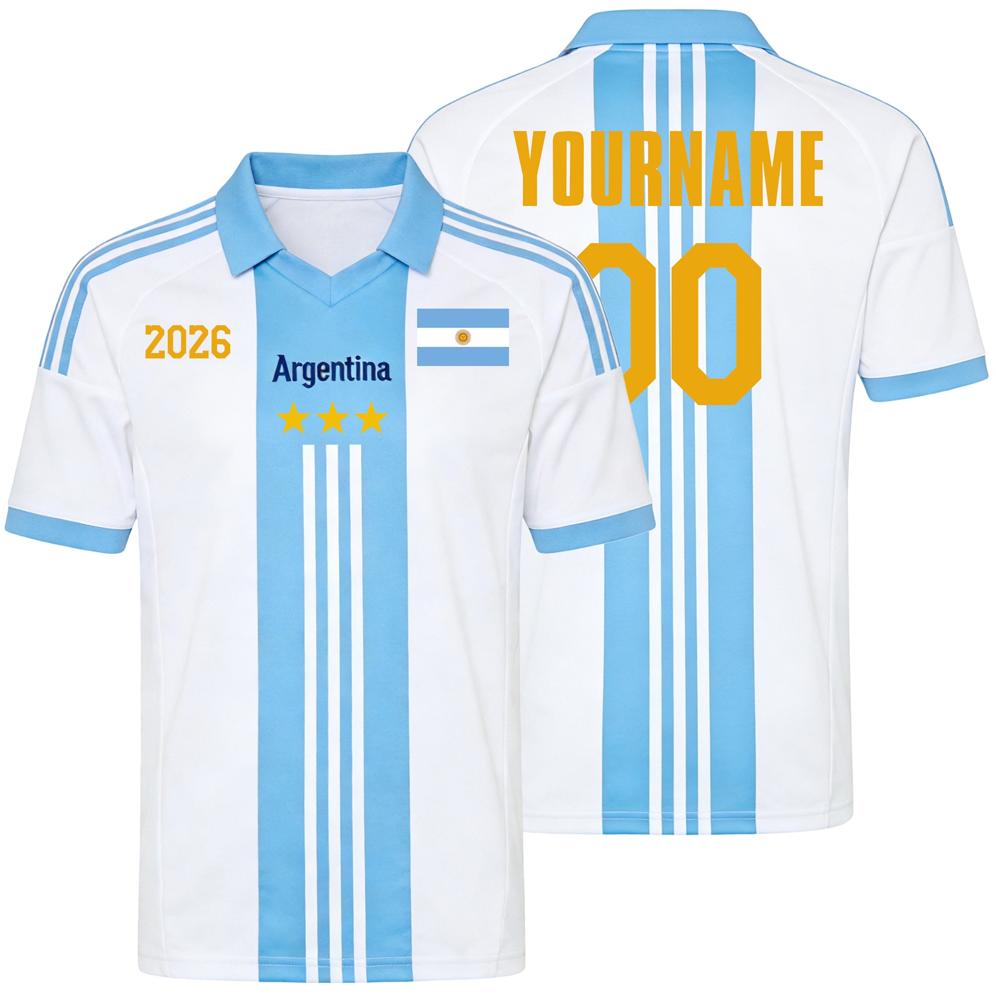 Custom Kids Youths Mens Womens Argentina 2026 Cup T Shirts Soccer Jersey For Fans