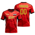 Custom Egypt Soccer Jersey – Personalized Name & Number Football Shirt:2026 Cup Kids Youths Mens Womens Fans