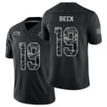 Arizona #19 Beck Player Football V Neck Short Sleeve Black Jersey Carson For Men Youth Women Gift