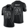 Arizona #10 Sweat Player Football V Neck Short Sleeve Black Jersey Josh For Men Youth Women Gift