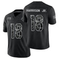 Arizona #18 Harrison Jr. Player Football V Neck Short Sleeve Black Jersey Marvin For Men Youth Women Gift