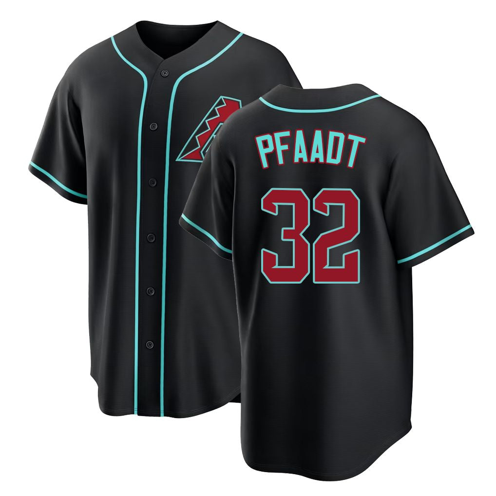 Arizona #32 Pfaadt Player Baseball Short Sleeve Black Jersey Brandon For Men Women Youth Gift