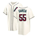 Arizona #55 Garcia Player Baseball Short Sleeve Cream Jersey Brandyn For Men Women Youth Gift