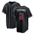 Arizona #2 Perdomo Player Baseball Short Sleeve Black Jersey Geraldo For Men Women Youth Gift