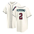 Arizona #2 Perdomo Player Baseball Short Sleeve Cream Jersey Geraldo For Men Women Youth Gift