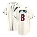 Arizona #8 McCann Player Baseball Short Sleeve Cream Jersey James For Men Women Youth Gift