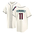 Arizona #11 Fernandez Player Baseball Short Sleeve Cream Jersey Jose For Men Women Youth Gift