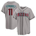 Arizona #11 Fernandez Player Baseball Short Sleeve Gray Jersey Jose For Men Women Youth Gift