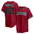 Arizona #62 Morillo Player Baseball Short Sleeve Crimson Jersey Juan For Men Women Youth Gift