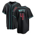 Arizona #4 Marte Player Baseball Short Sleeve Black Jersey Ketel For Men Women Youth Gift