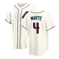 Arizona #4 Marte Player Baseball Short Sleeve Cream Jersey Ketel For Men Women Youth Gift
