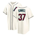 Arizona #37 Ginkel Player Baseball Short Sleeve Cream Jersey Kevin For Men Women Youth Gift