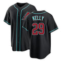 Arizona #29 Kelly Player Baseball Short Sleeve Black Jersey Merrill For Men Women Youth Gift