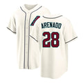 Arizona #28 Arenado Player Baseball Short Sleeve Cream Jersey Nolan For Men Women Youth Gift
