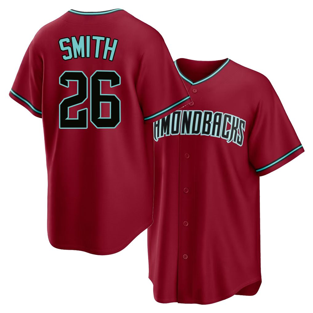 Arizona #26 Smith Player Baseball Short Sleeve Crimson Jersey Pavin For Men Women Youth Gift