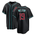Arizona #19 Nelson Player Baseball Short Sleeve Black Jersey Ryne For Men Women Youth Gift