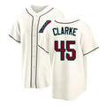 Arizona #45 Clarke Player Baseball Short Sleeve Cream Jersey Taylor For Men Women Youth Gift