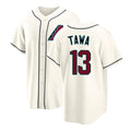 Arizona #13 Tawa Player Baseball Short Sleeve Cream Jersey Tim For Men Women Youth Gift