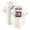 Arizona #23 Gallen Player Baseball Short Sleeve Cream Jersey Zac For Men Women Youth Gift