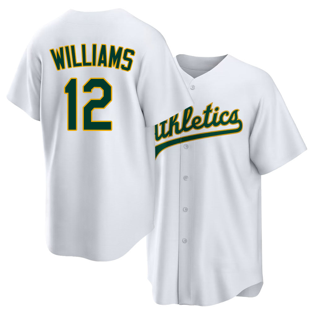 West Sacramento #12 Williams Player Baseball Short Sleeve White Jersey Alika For Men Women Youth Gift