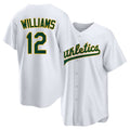 West Sacramento #12 Williams Player Baseball Short Sleeve White Jersey Alika For Men Women Youth Gift