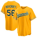 West Sacramento #56 Roycroft Player Baseball Short Sleeve Gold Jersey Chris For Men Women Youth Gift