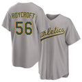 West Sacramento #56 Roycroft Player Baseball Short Sleeve Gray Jersey Chris For Men Women Youth Gift