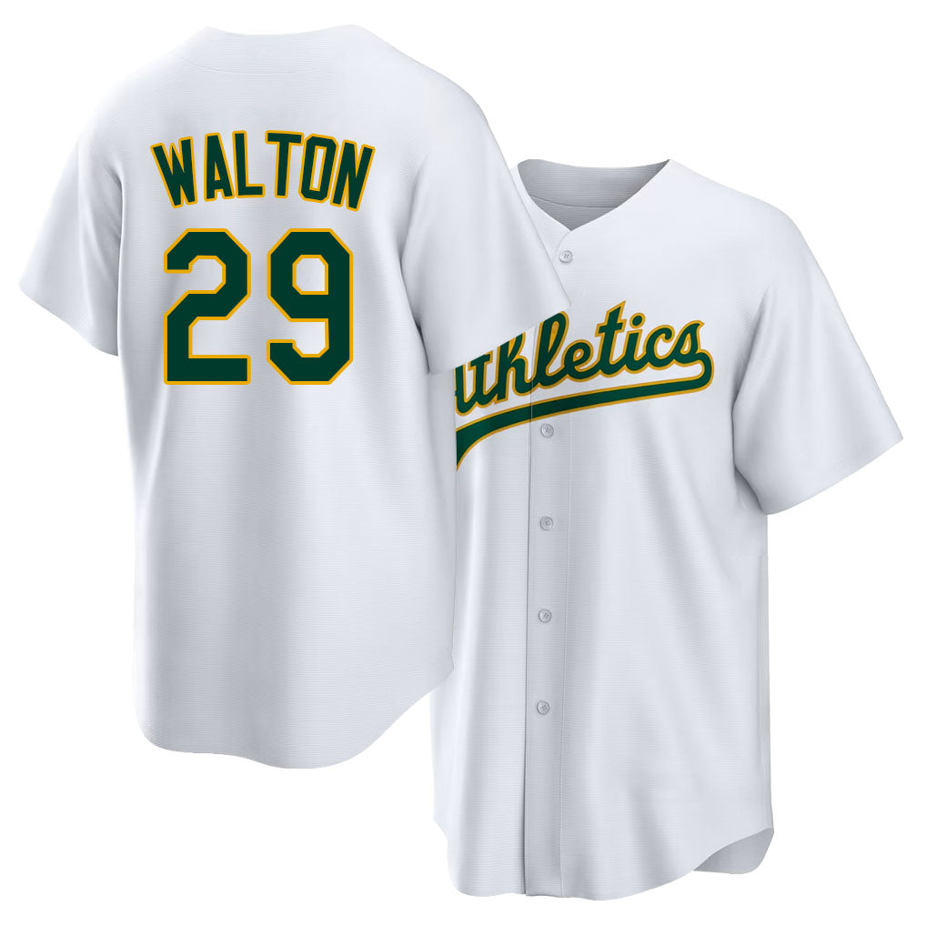 West Sacramento #29 Walton Player Baseball Short Sleeve White Jersey Donovan For Men Women Youth Gift