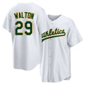 West Sacramento #29 Walton Player Baseball Short Sleeve White Jersey Donovan For Men Women Youth Gift