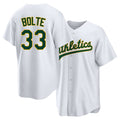 West Sacramento #33 Bolte Player Baseball Short Sleeve White Jersey Henry For Men Women Youth Gift