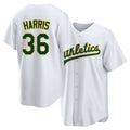 West Sacramento #36 Harris Player Baseball Short Sleeve White Jersey Hogan For Men Women Youth Gift