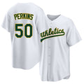 West Sacramento #50 Perkins Player Baseball Short Sleeve White Jersey Jack For Men Women Youth Gift