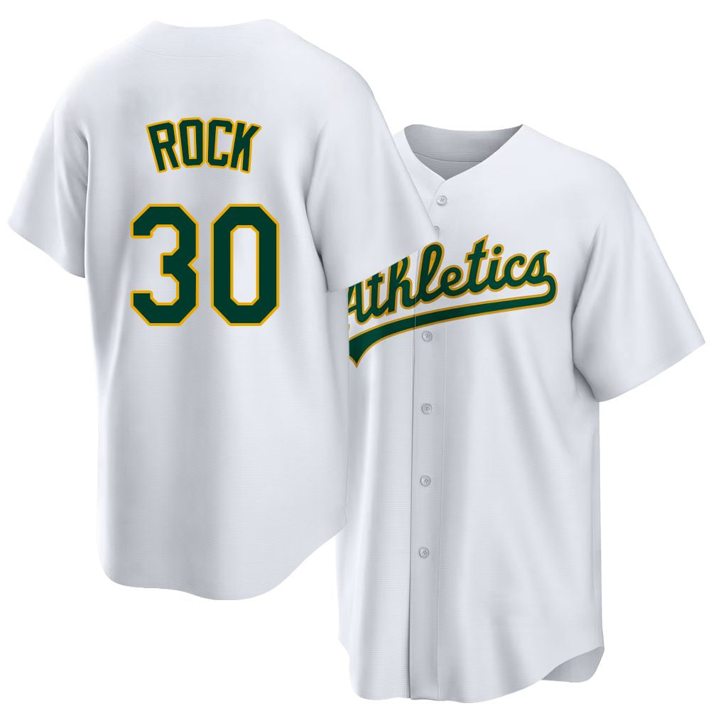 West Sacramento #30 Rock Player Baseball Short Sleeve White Jersey Joe For Men Women Youth Gift